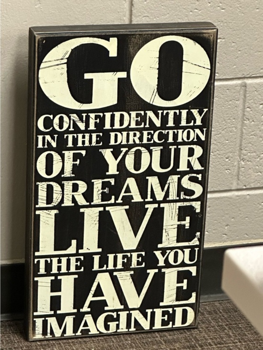 Confidently in the direction of your dreams photo message frame